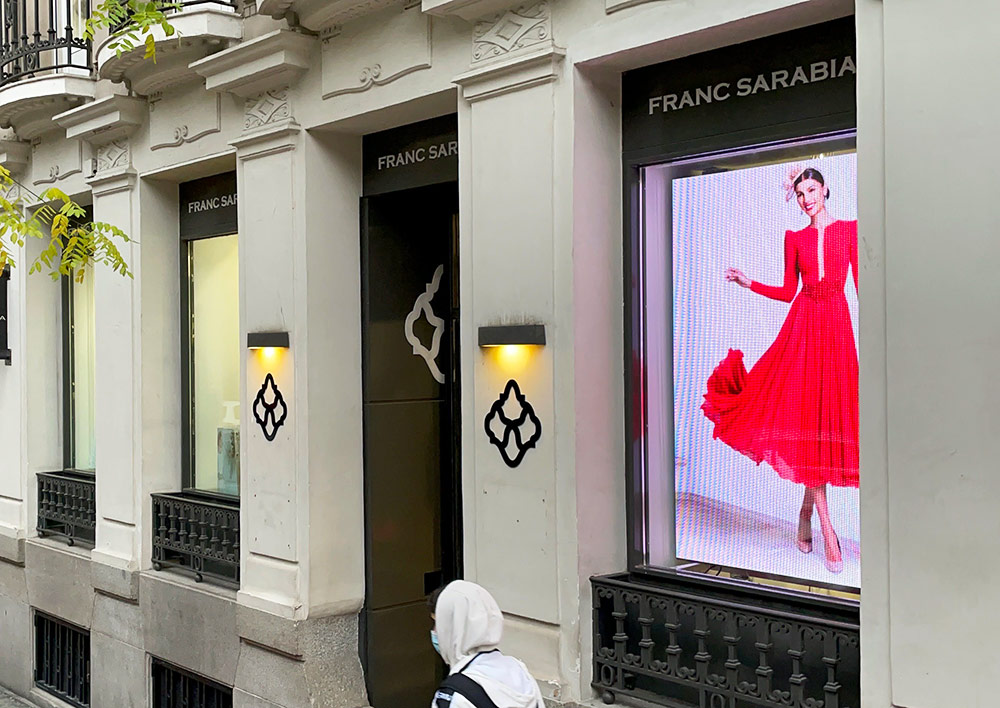 Pantalla LED para escaparates